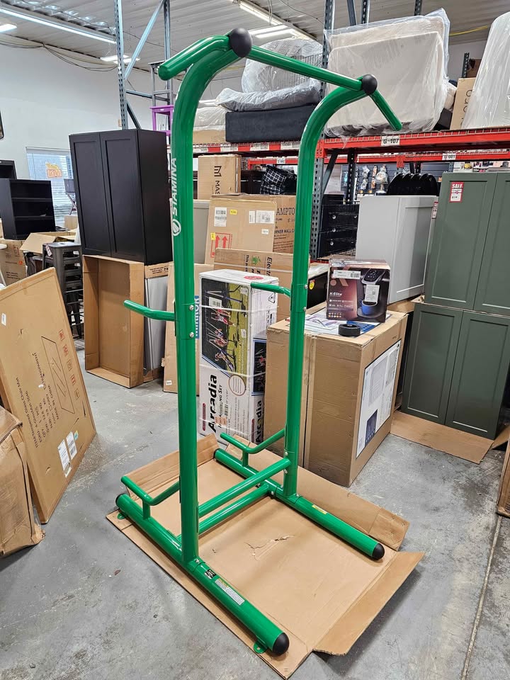  Stamina Products Outdoor Fitness Strength Training Power Tower, Green, 85" H