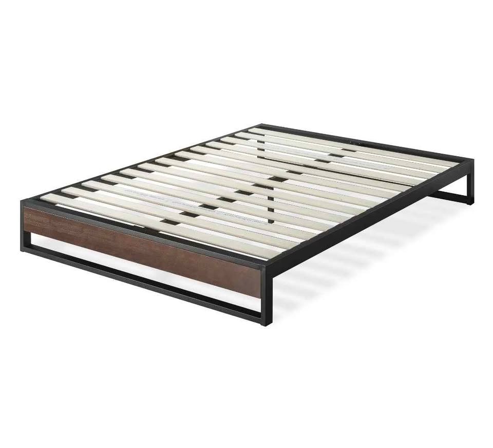 Zinus Good Design Winner Suzanne 10" Bamboo and Metal Platform Bed, Queen