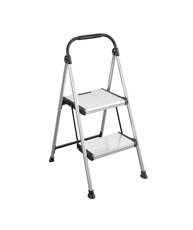 Cosco 2 Step All Aluminum Step Stool: Silver, 225 lb Capacity