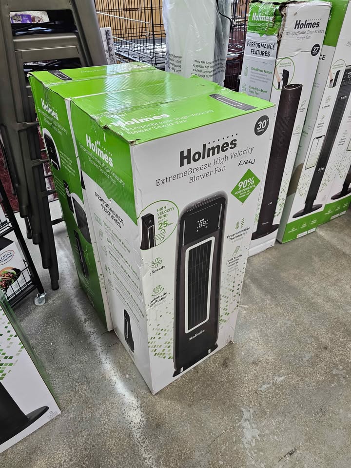  Holmes 30" Extreme Breeze High Velocity Blower Oscillating Tower Fan