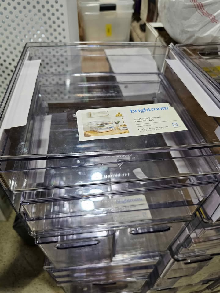  All Purpose 3 Drawers, 2 Drawers and 1 Drawer Storage Clear