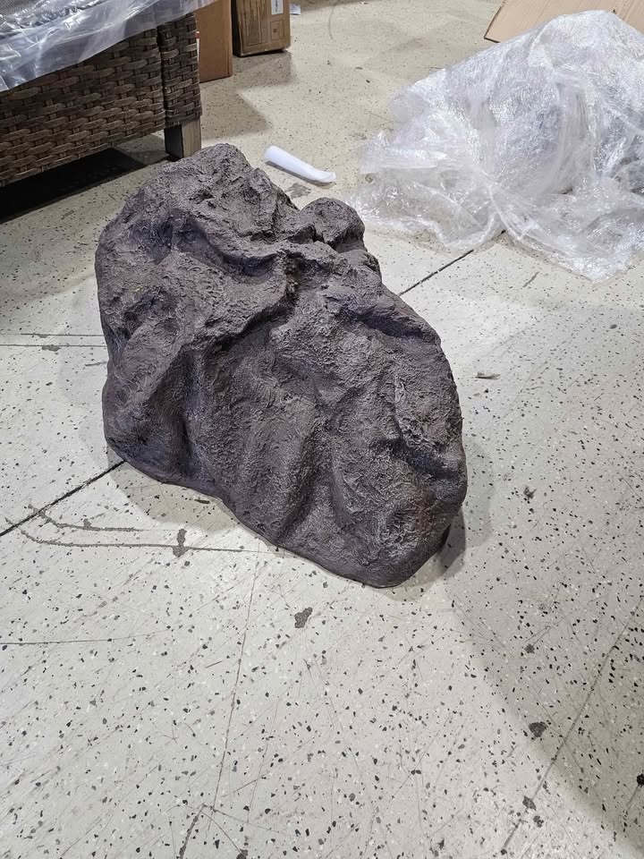  12" H x 20" W x 30" L Medium Fiberglass Artificial Rock Well Pump Cover for Landscaping