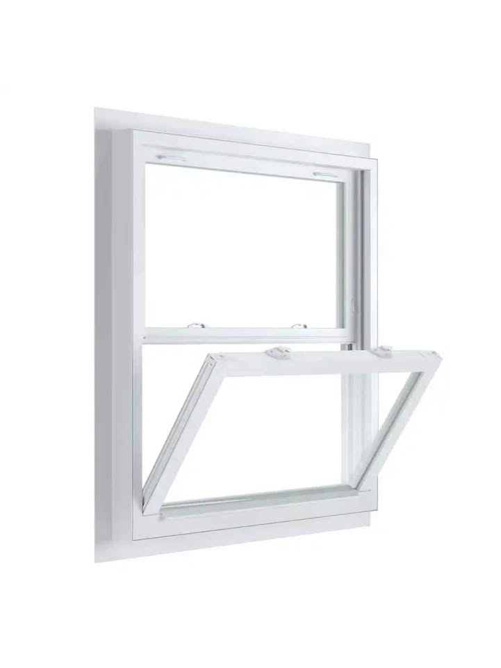 American Craftsman 33.75" x 36.75, 70 Series White Double Hung Low-E Argon Glass Vinyl Fin Window