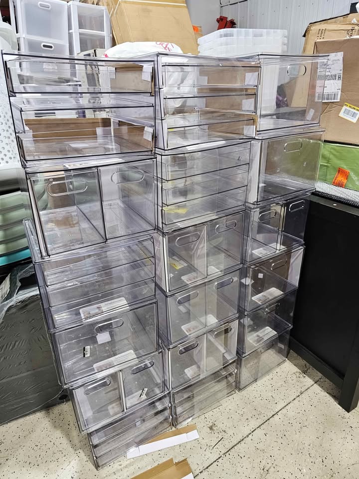  All Purpose 3 Drawers, 2 Drawers and 1 Drawer Storage Clear