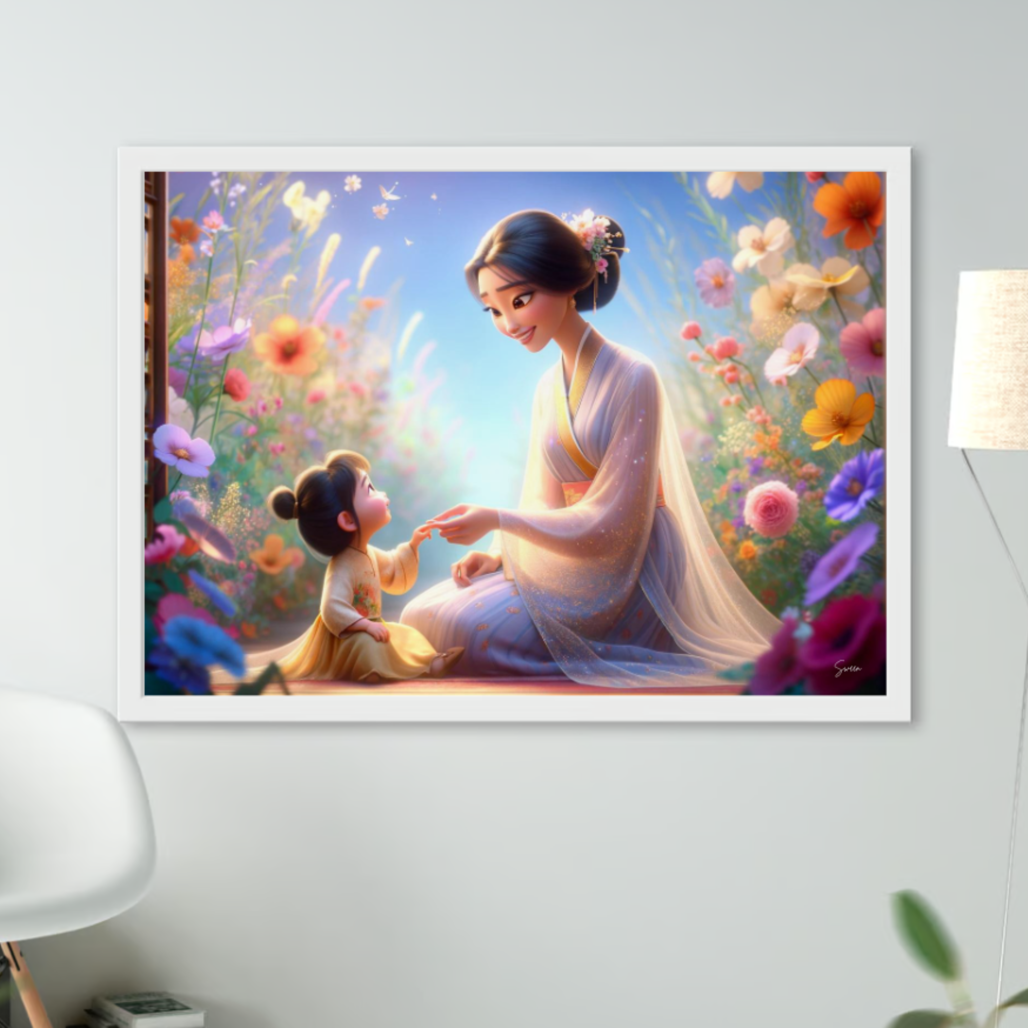 Garden of Love: Mother and Child - Printable Poster