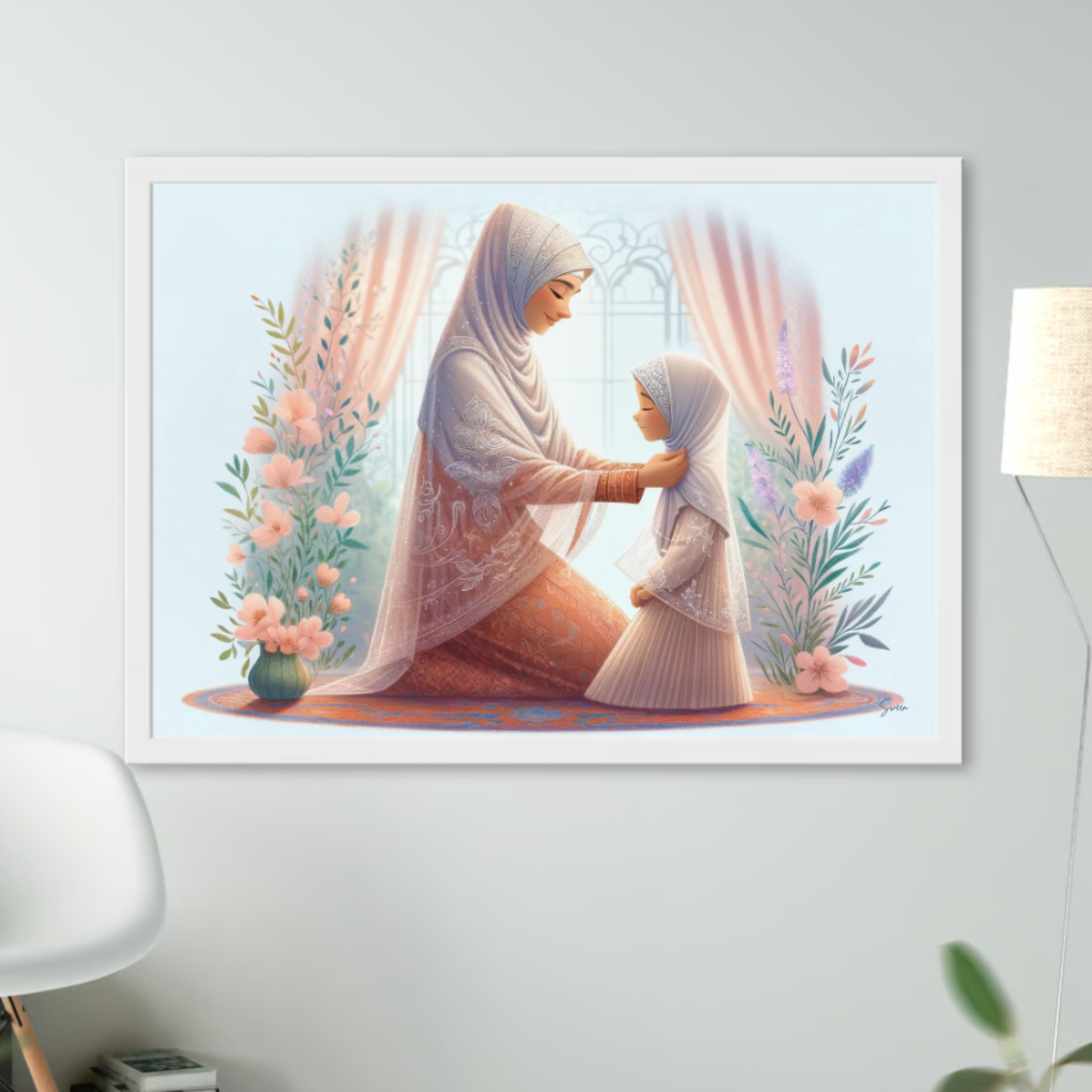 Hijab of Harmony: A Mother-Daughter Connection - Printable Poster