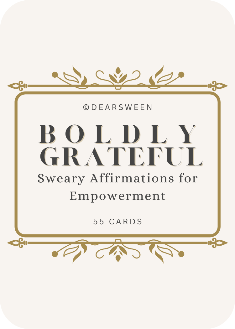 Free Boldly Grateful Affirmation Cards (10 Cards)