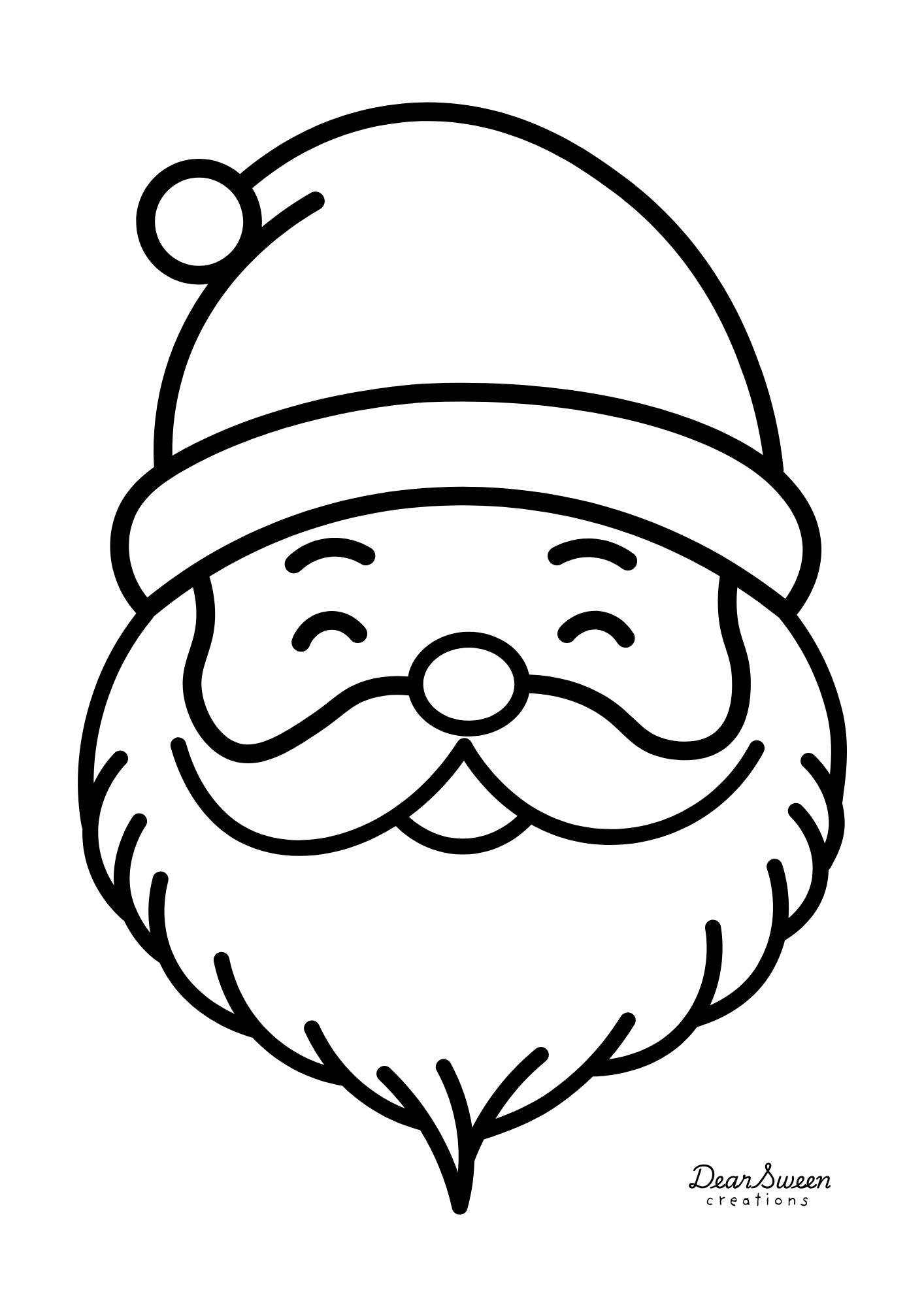 FREE Santa Coloring Page