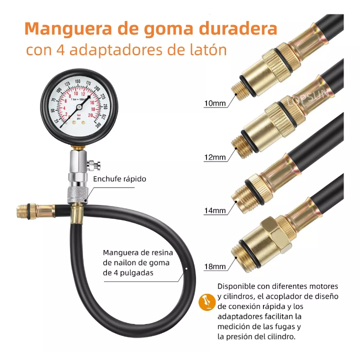 Manometro para compresion de cilindros
