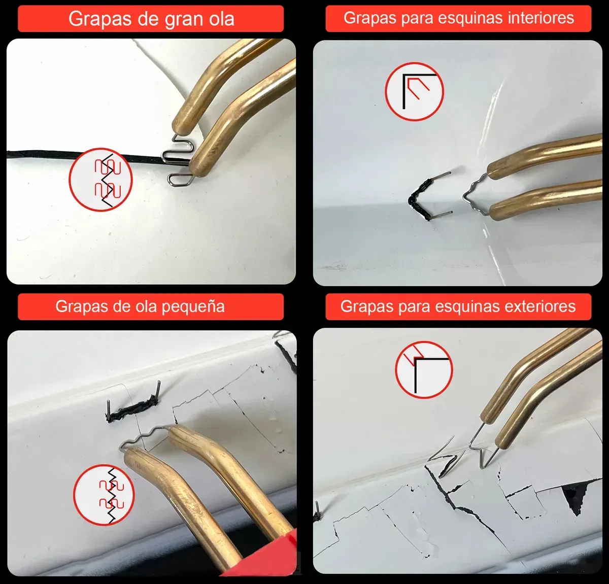 Soldadora de Plasticos con 200 grapas