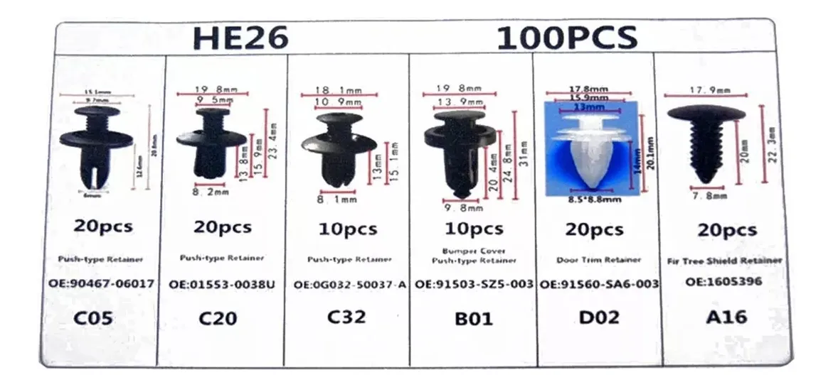 Kit Grapas Automotrices