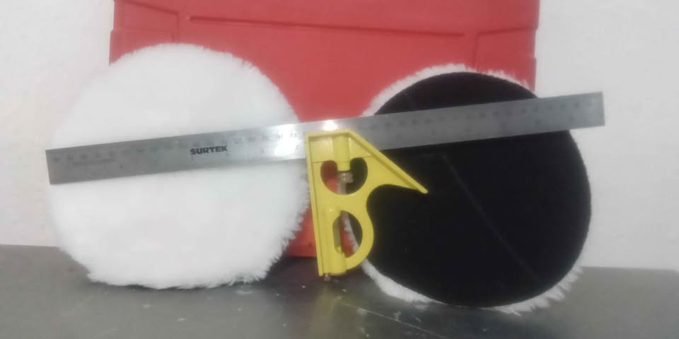 Pack 2 borlas pulidoras de 7 pulgadas de lana sintetica