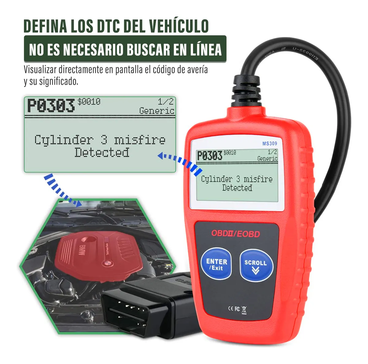 Escaner Automotriz OBD2.