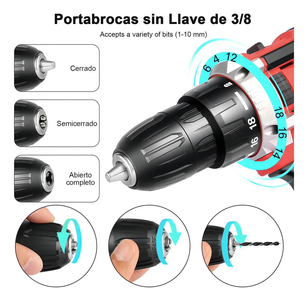 Taladro Atornillador Inalámbrico 