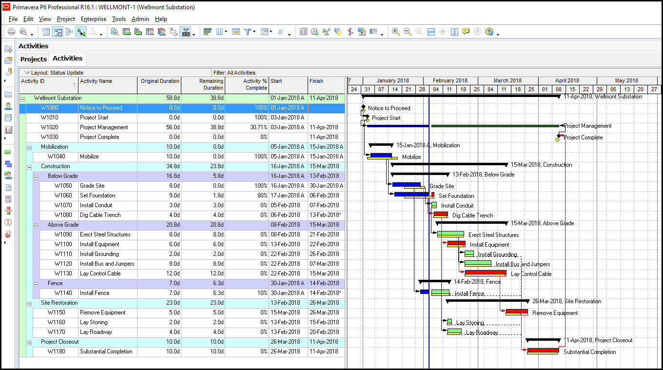 Training Primavera Project Management