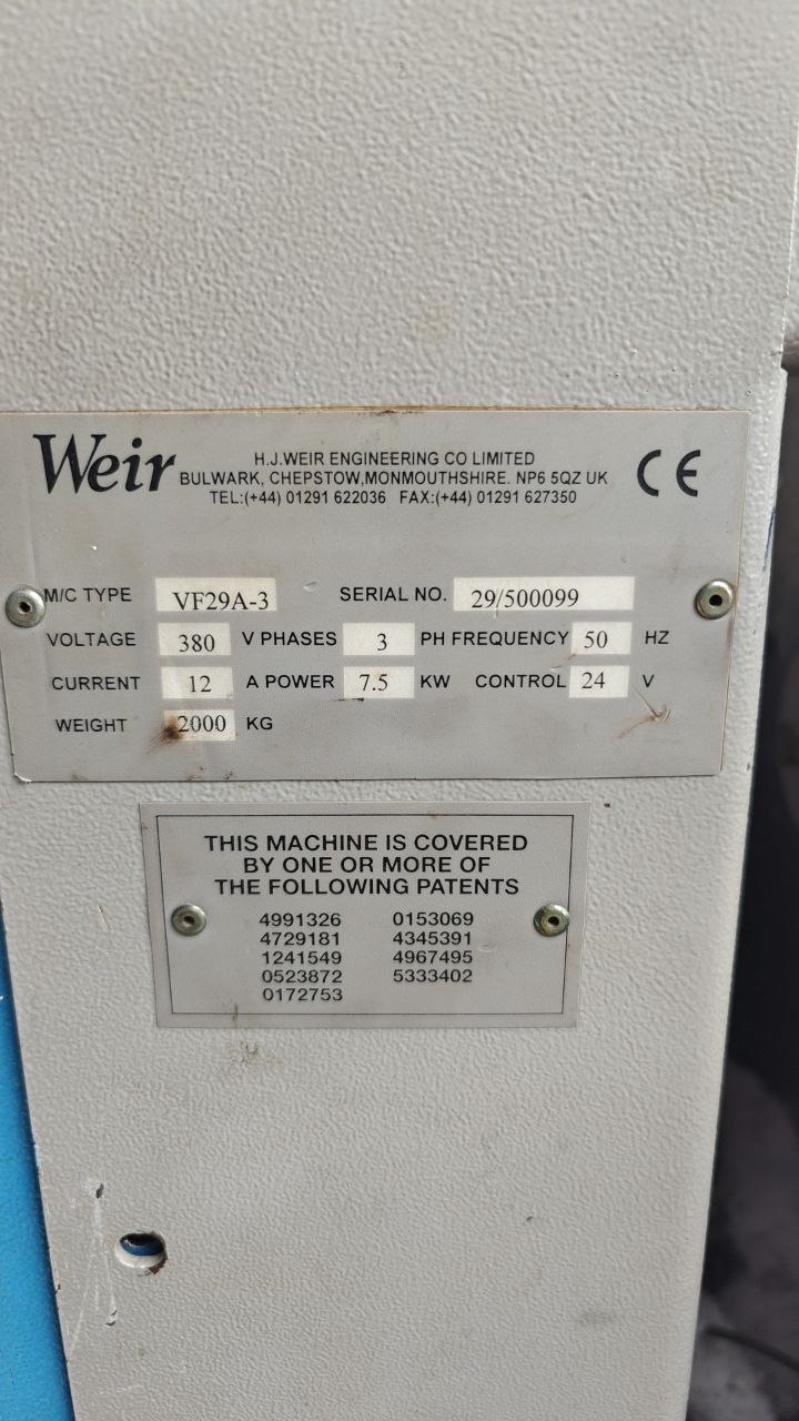 INTRODUCTOR J WEIR VACFEED 29