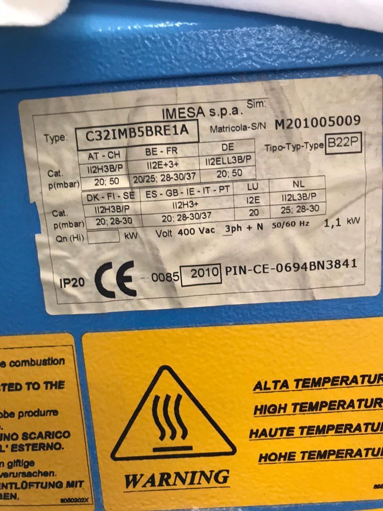 CALANDRA A GAS IMESA