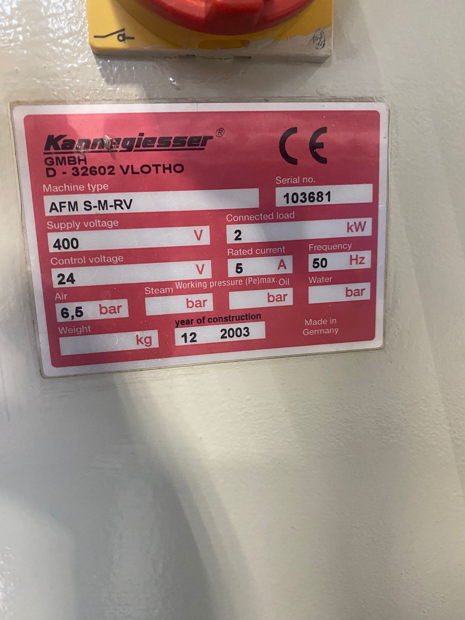 KANNEGIESSER AFM S-M-RV