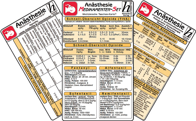 Anästhesie Medikamenten-Set