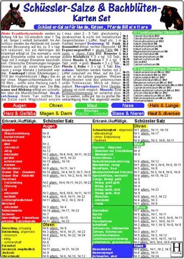 Schüssler-Salze & Bachblüten - Karten Set