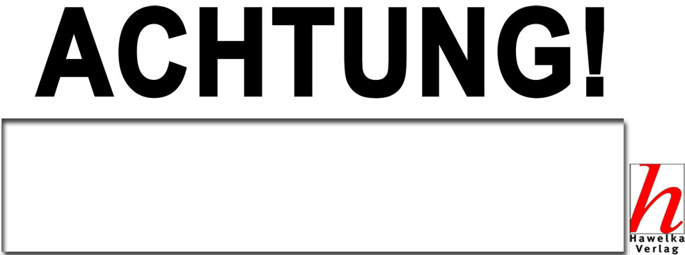 Aufkleber "ACHTUNG!"