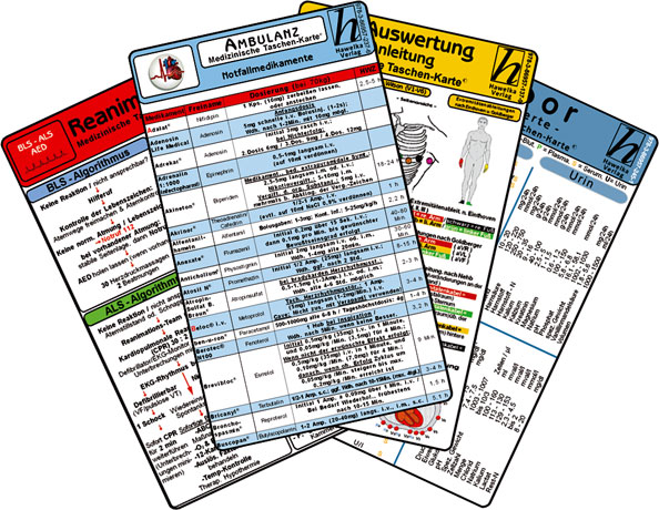 Ambulanz Karten-Set - 6 Karten Set