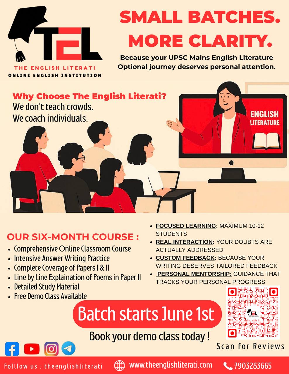 Six-Month Classroom + Answer Writing Course