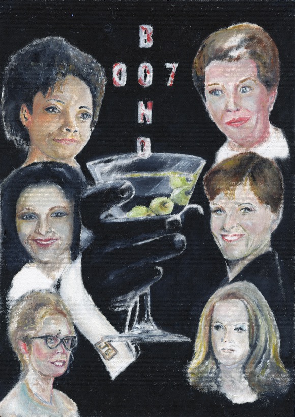 James Bond - The Moneypennies Through The Series - Served with A Martini. 