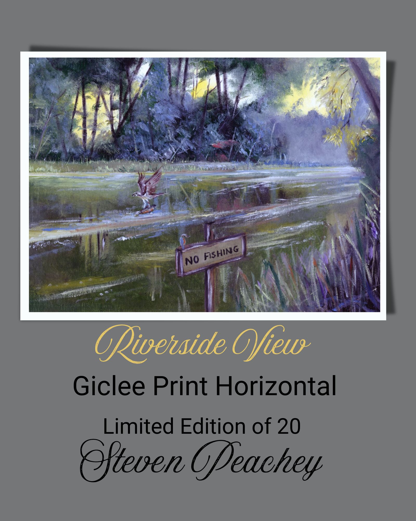 Riverside View - Law Of The River (Original or Limited Edition) 