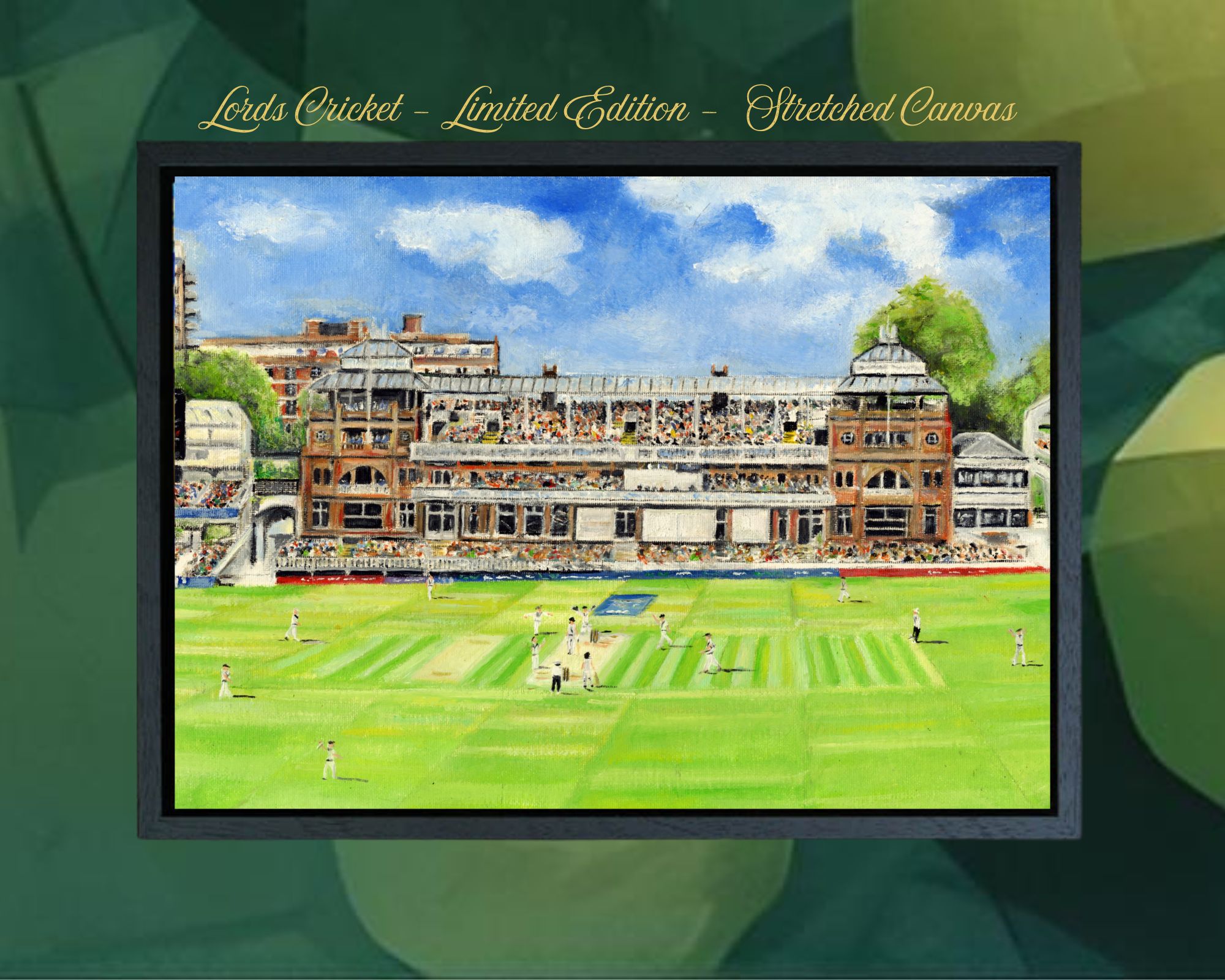 Lords Cricket Stadium  - Giclee Stretched Canvas Limited Edition or Giclee Print 