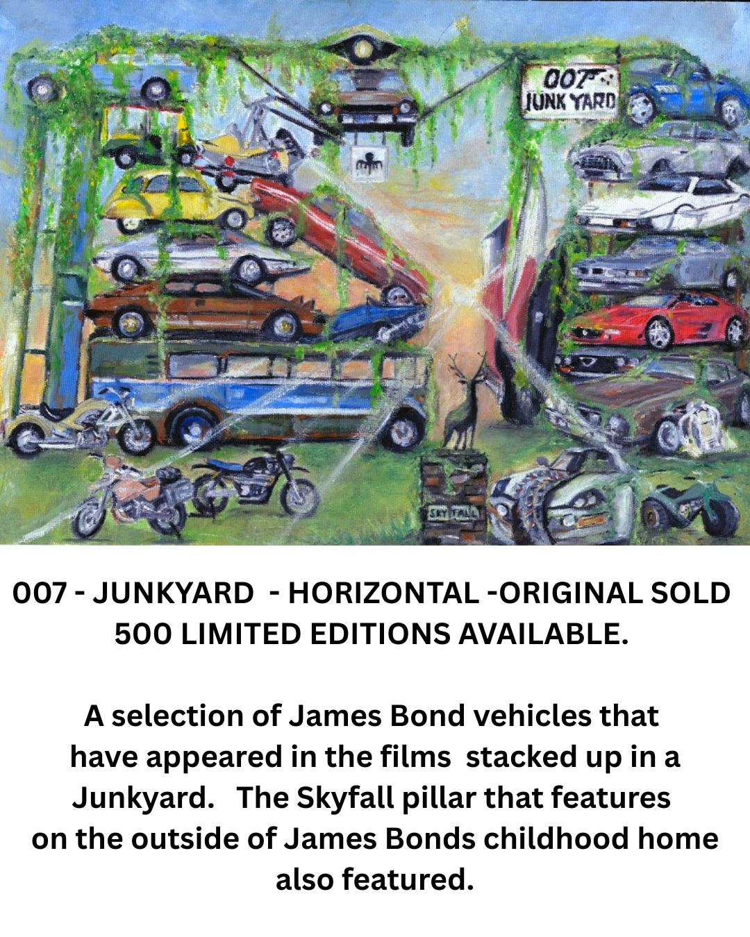 007 James Bond Junkyard Limited Edition Print
