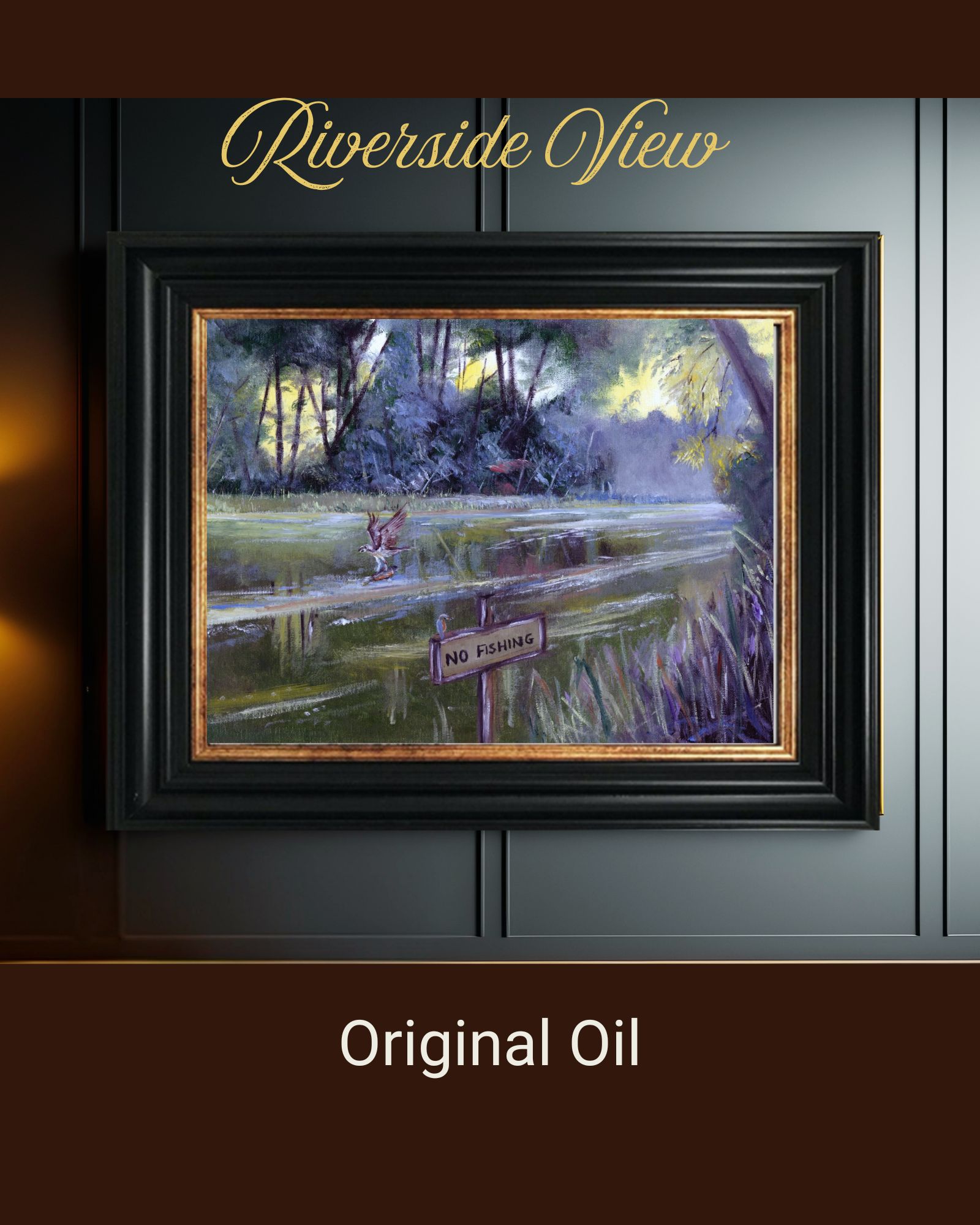 Riverside View - Law Of The River (Original or Limited Edition) 