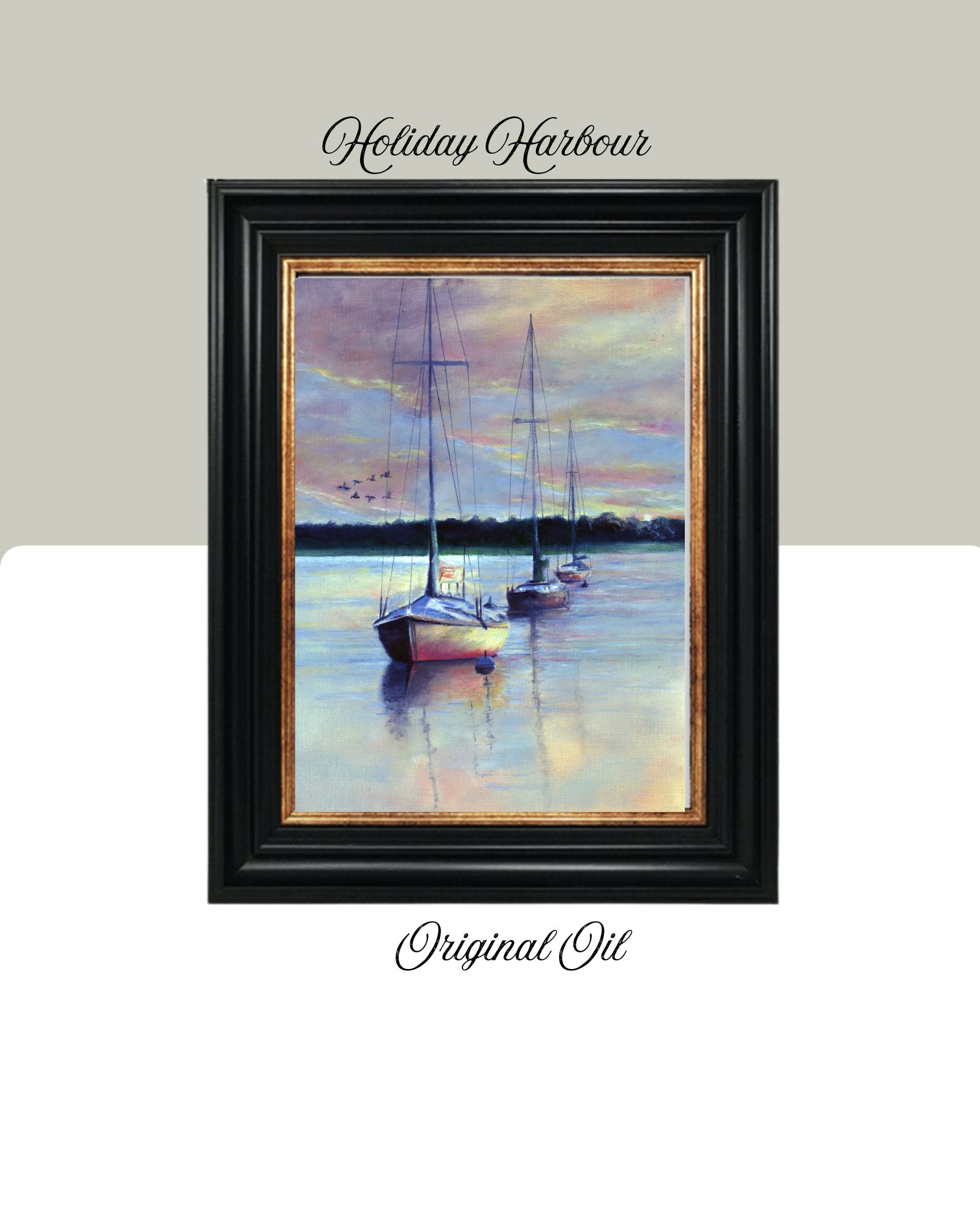 Holiday Harbour - Original Oil 