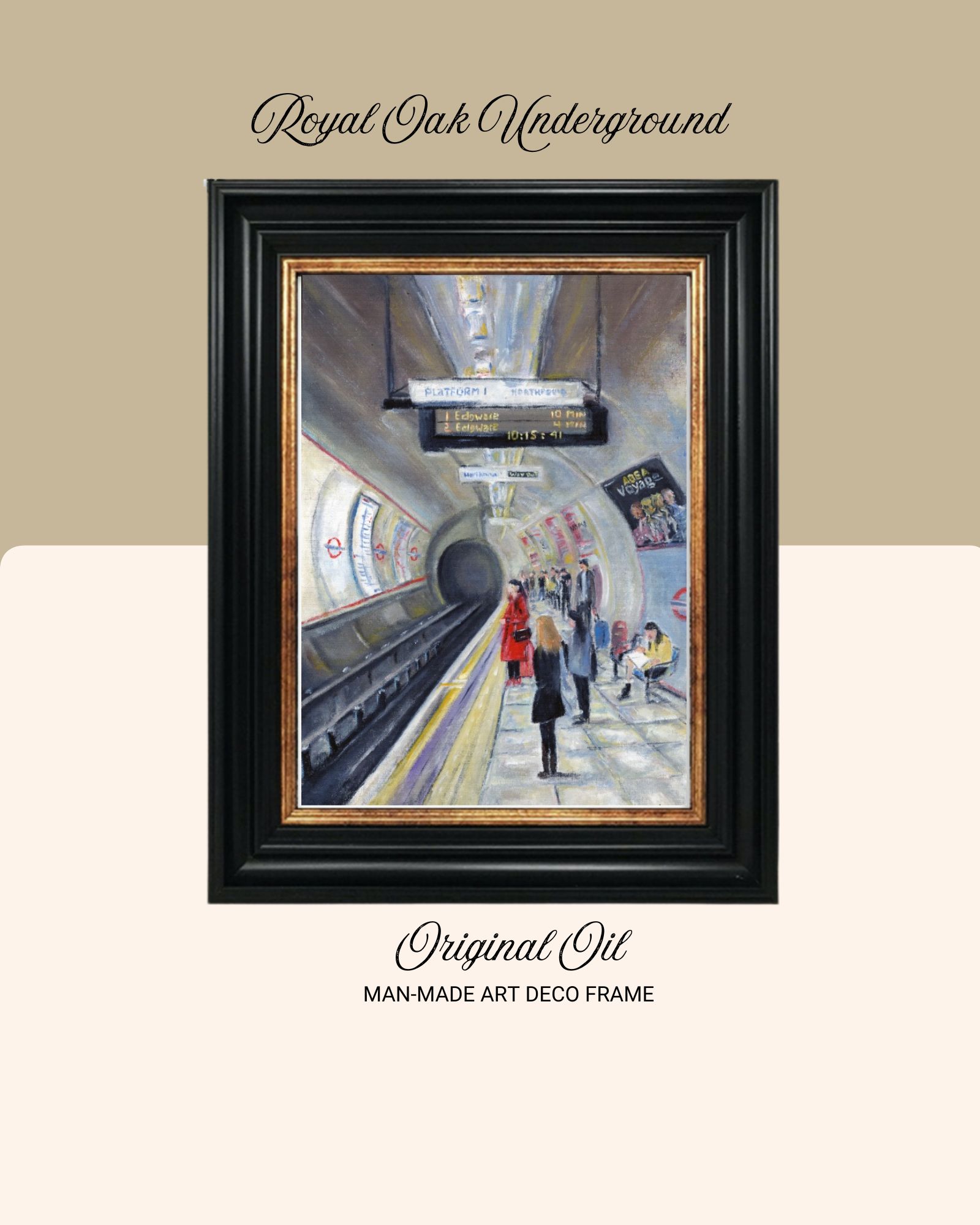 Royal Oak Underground  - Limited Edition Print in Art Deco Frame 