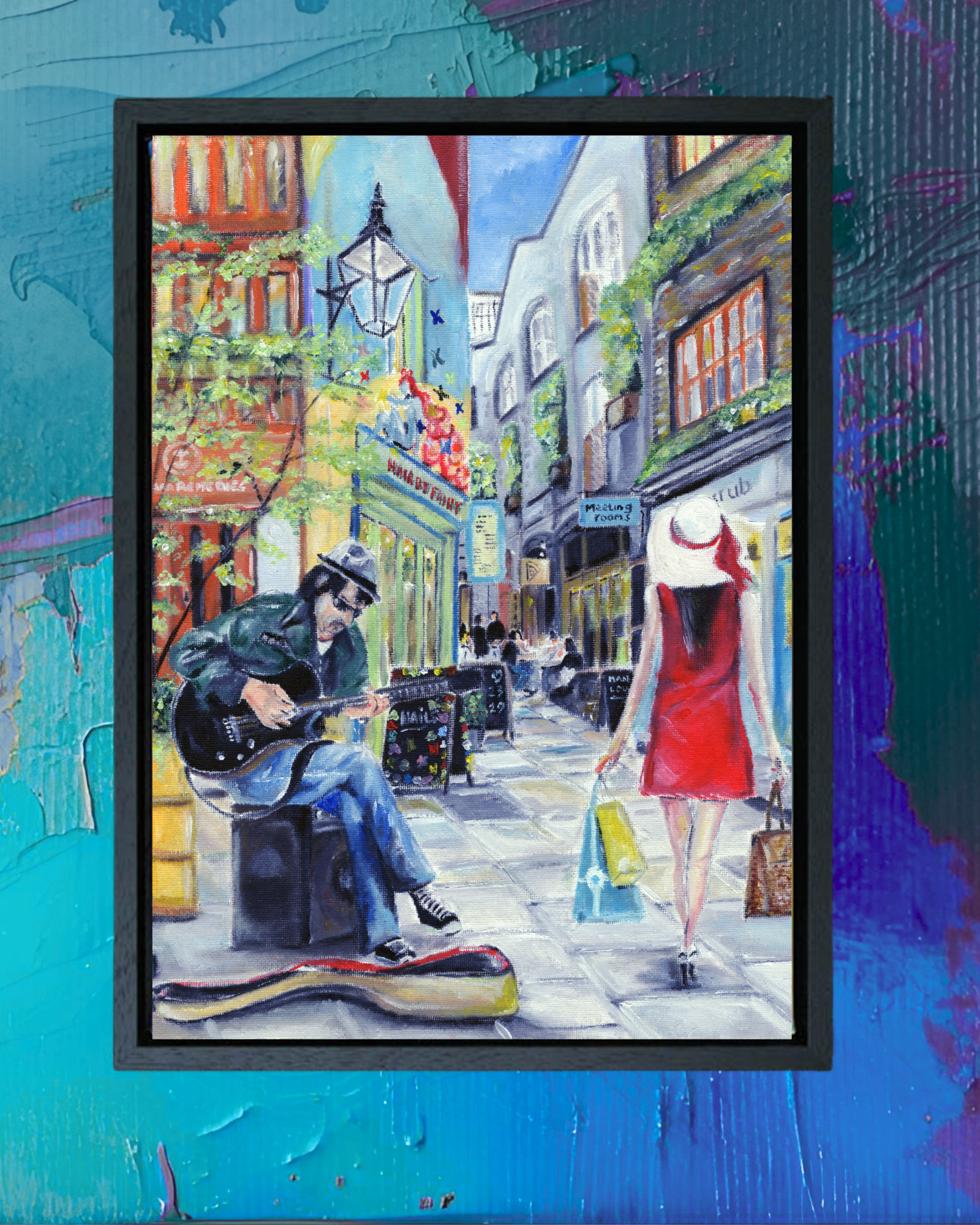 Music In the Street- Neals Yard - Limited Edition and Original Available. 