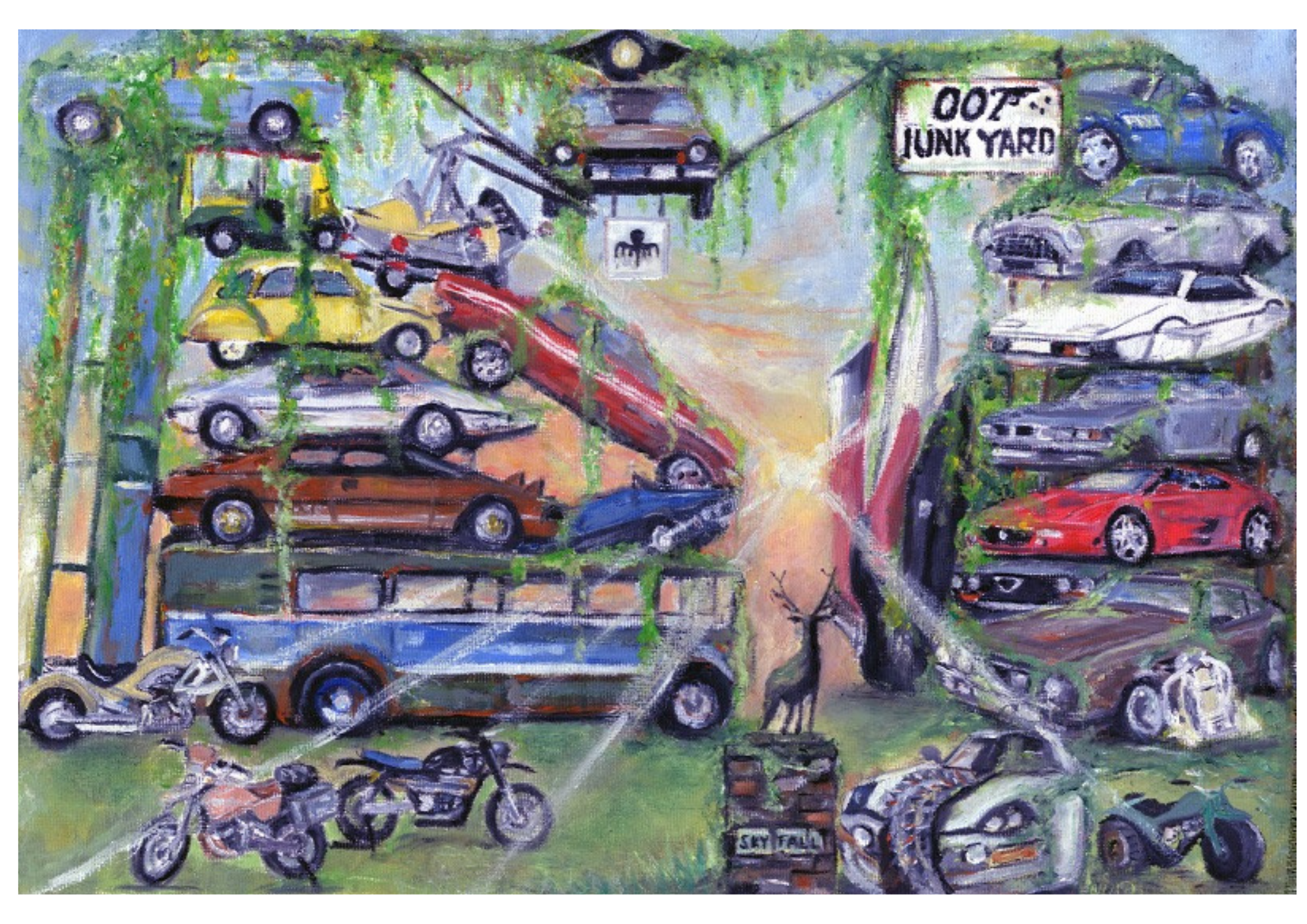 007 James Bond  Junkyard Limited Edition Print