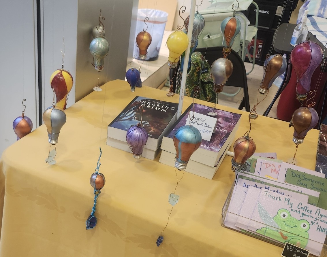 Recycled Art Hot Air Balloon