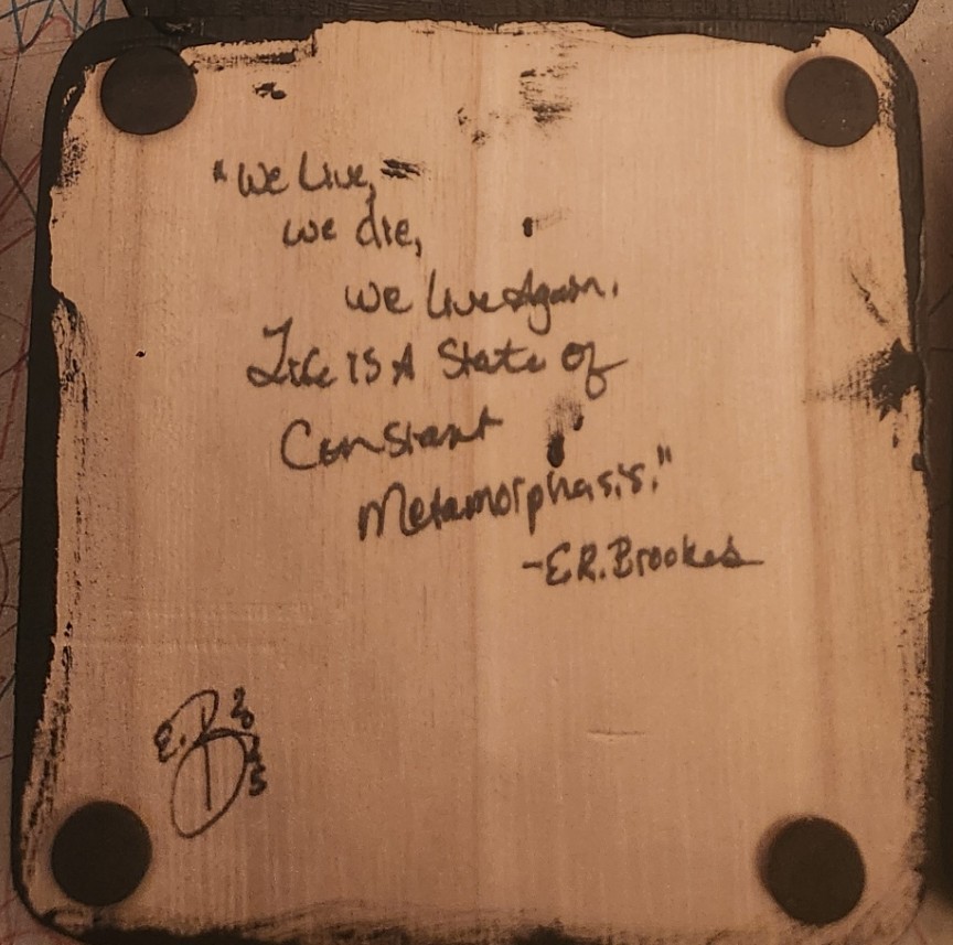 Decorative Wood and Vinyl Plaque