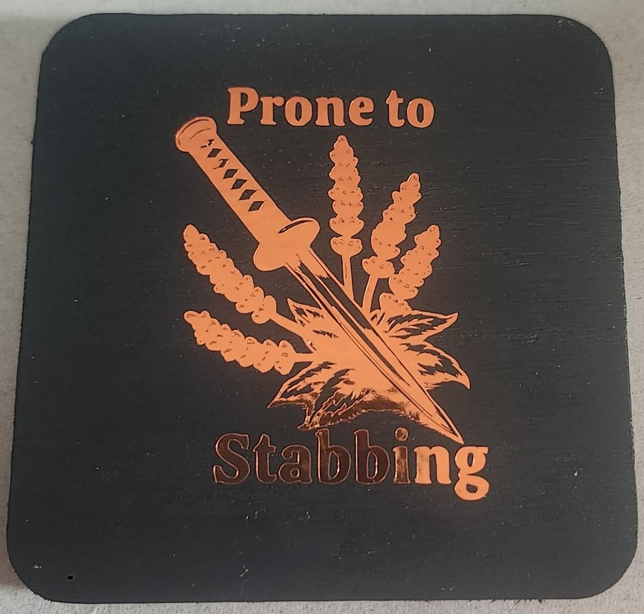 Wood and Vinyl Decorative Plaque