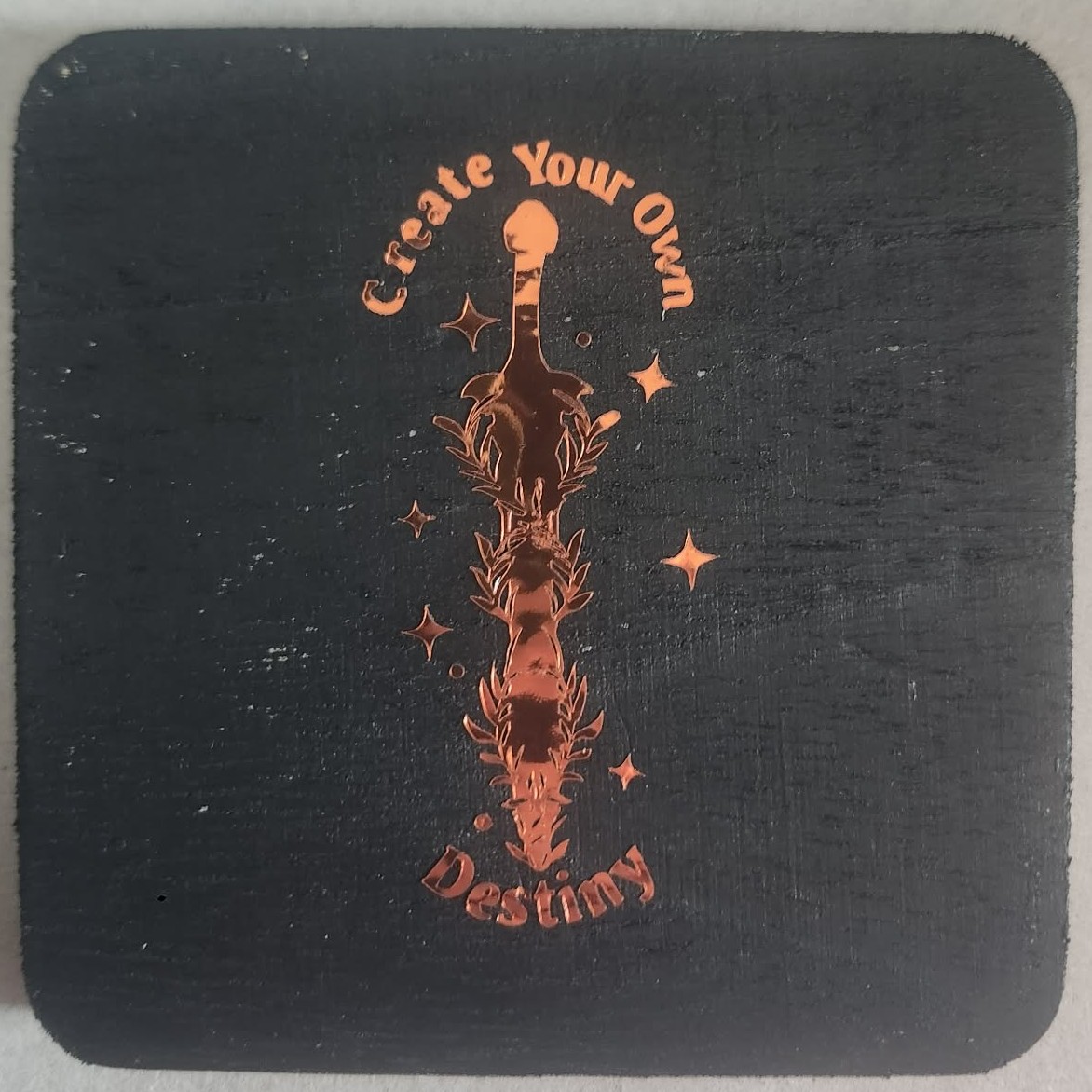 Wood & Vinyl Decorative Plaque