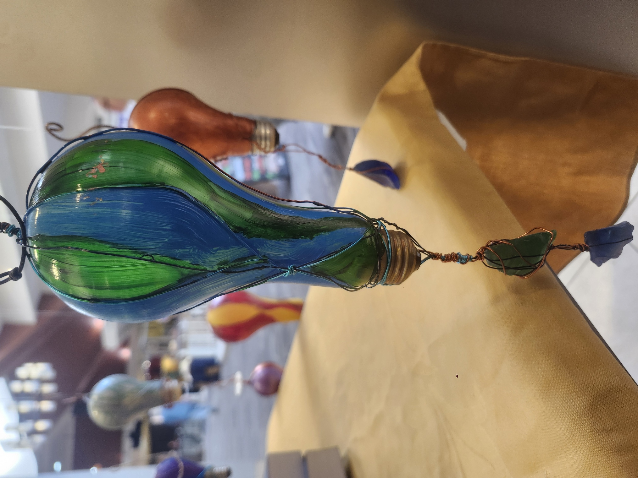 Recycled Art Hot Air Balloon