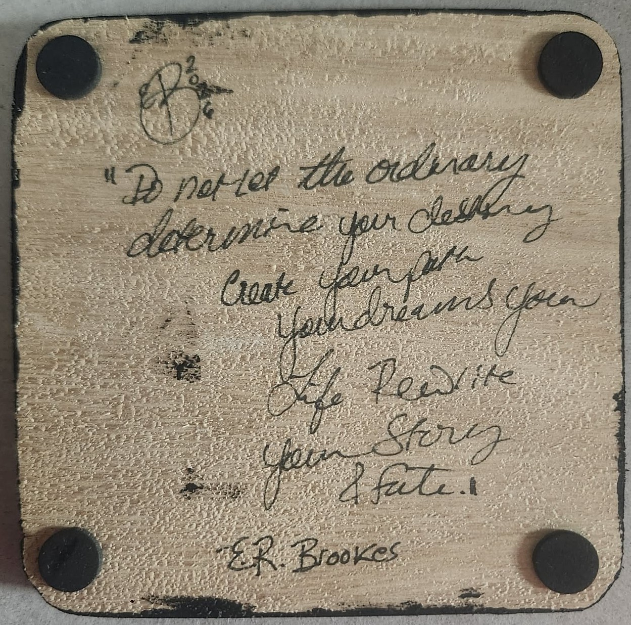 Wood & Vinyl Decorative Plaque