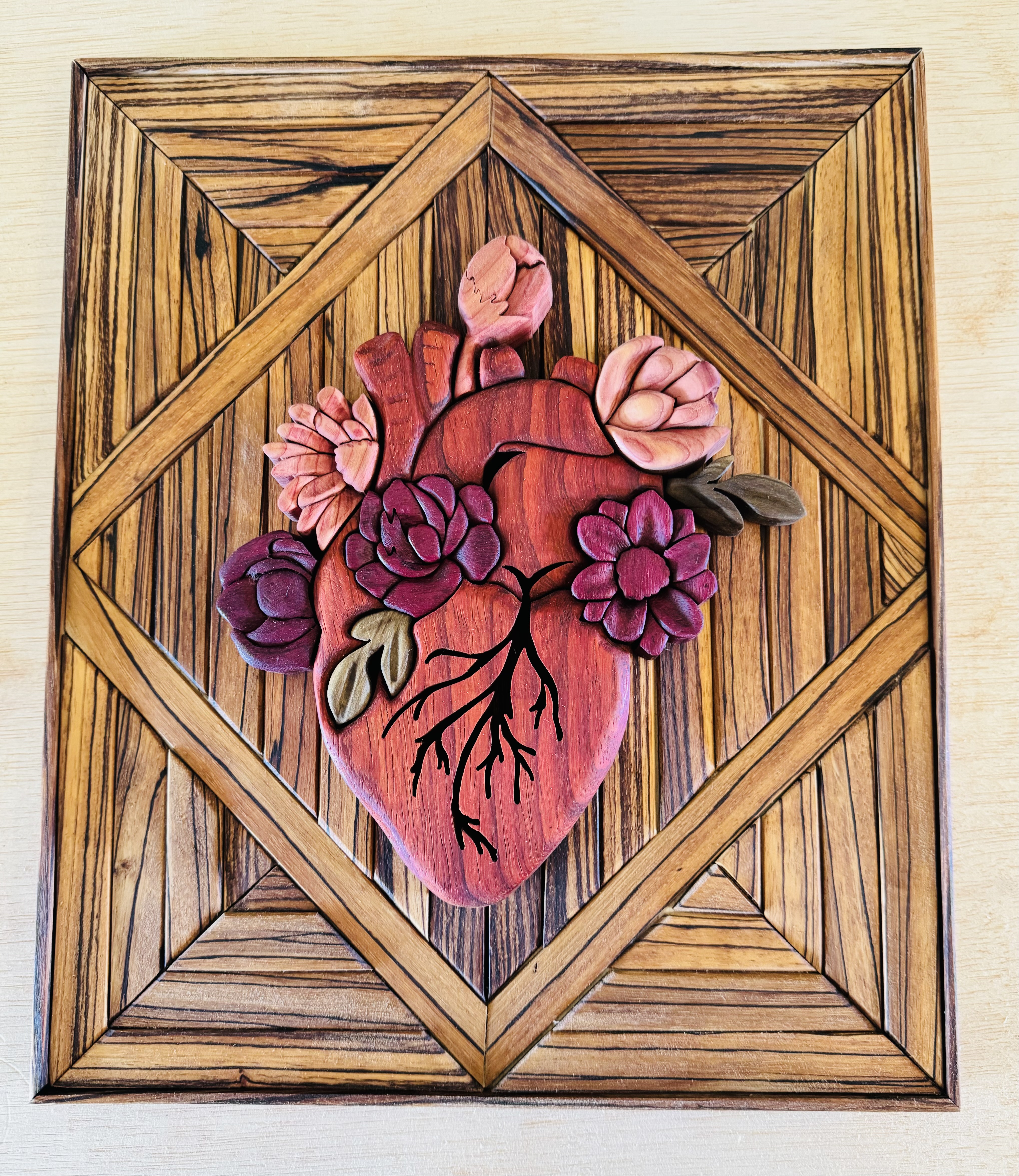 Heart filled with flowers 