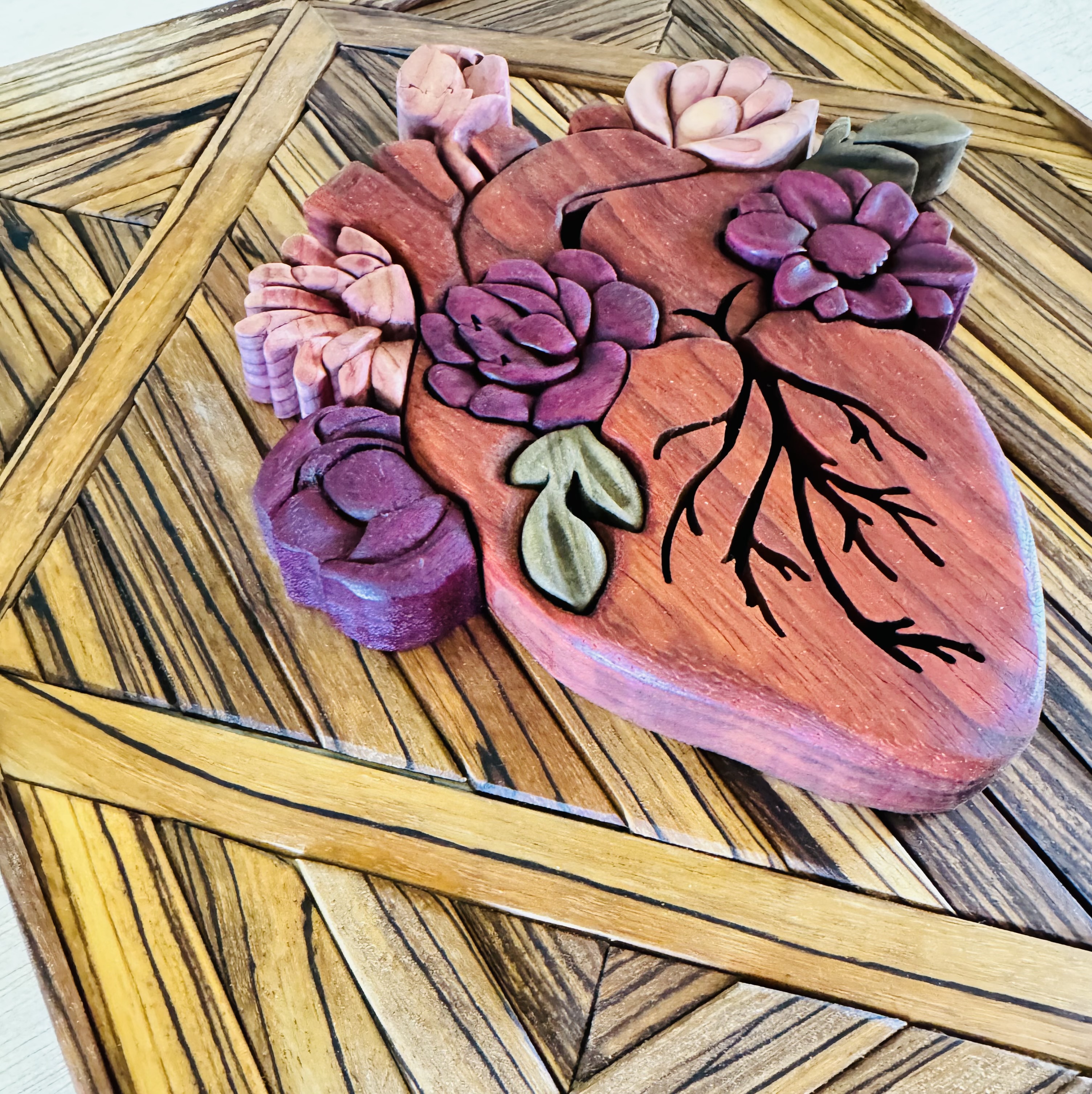 Heart filled with flowers 