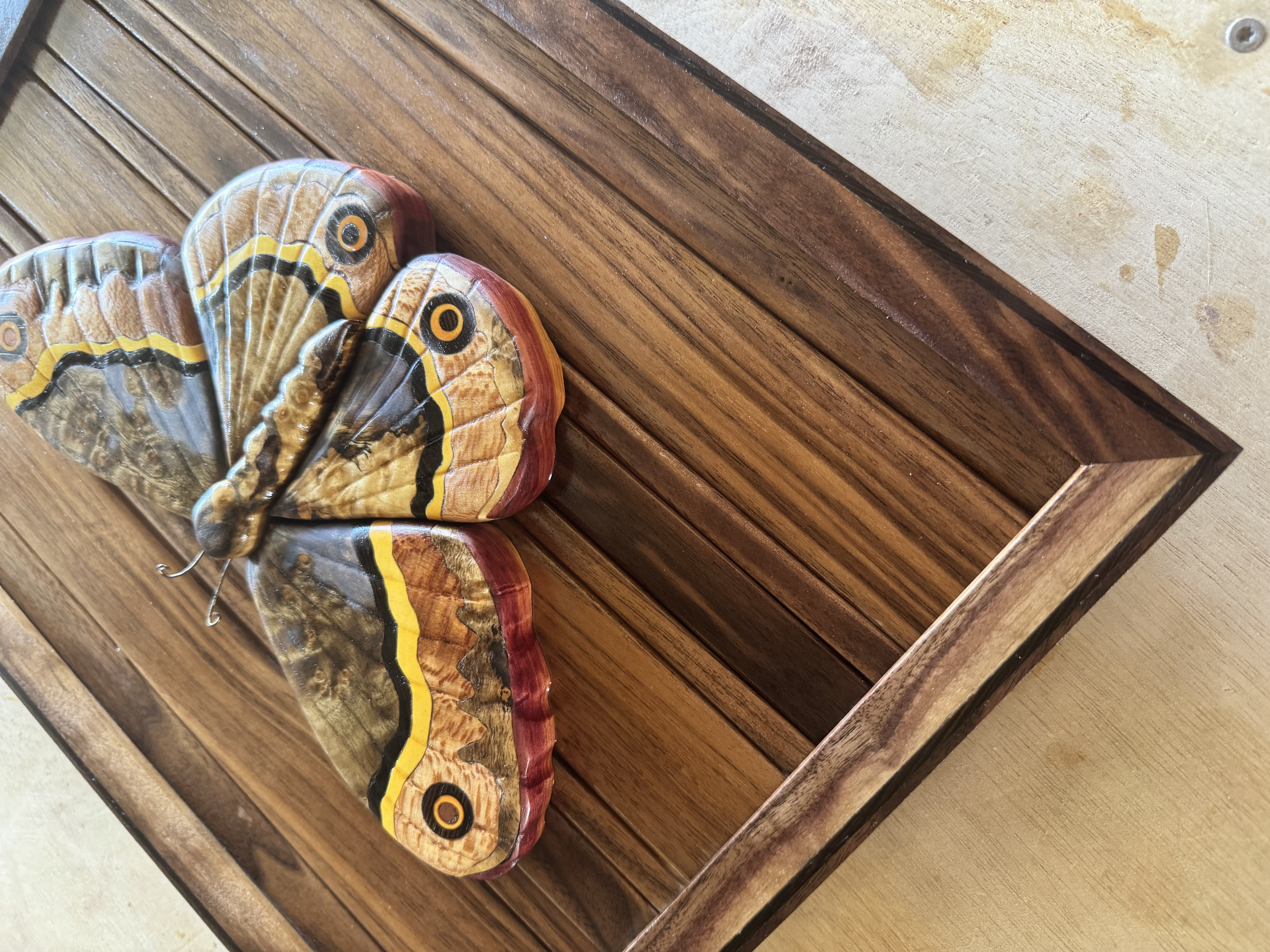 Emporer Moth Wood Art 