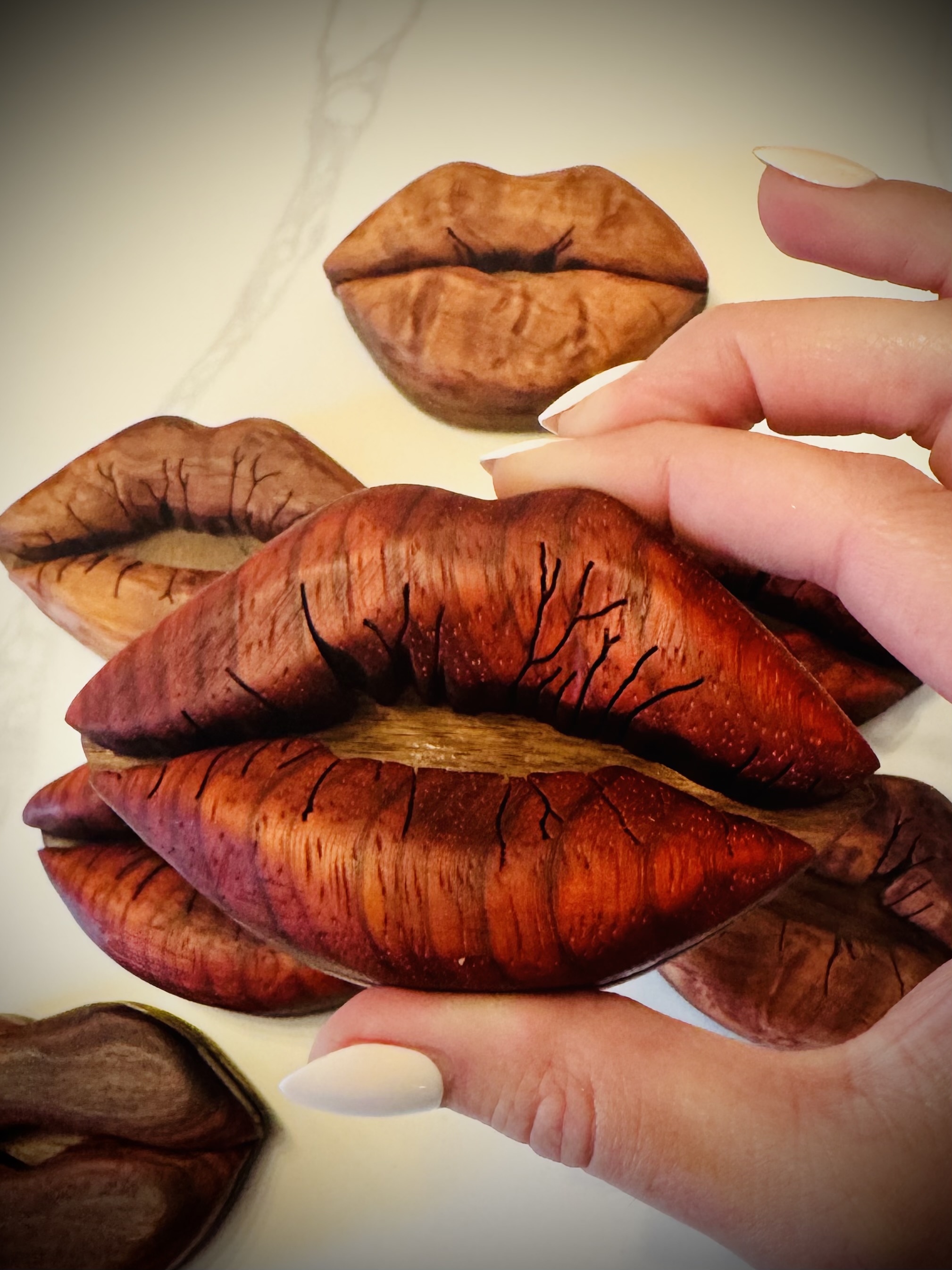 Hardwood Kiss Magnet