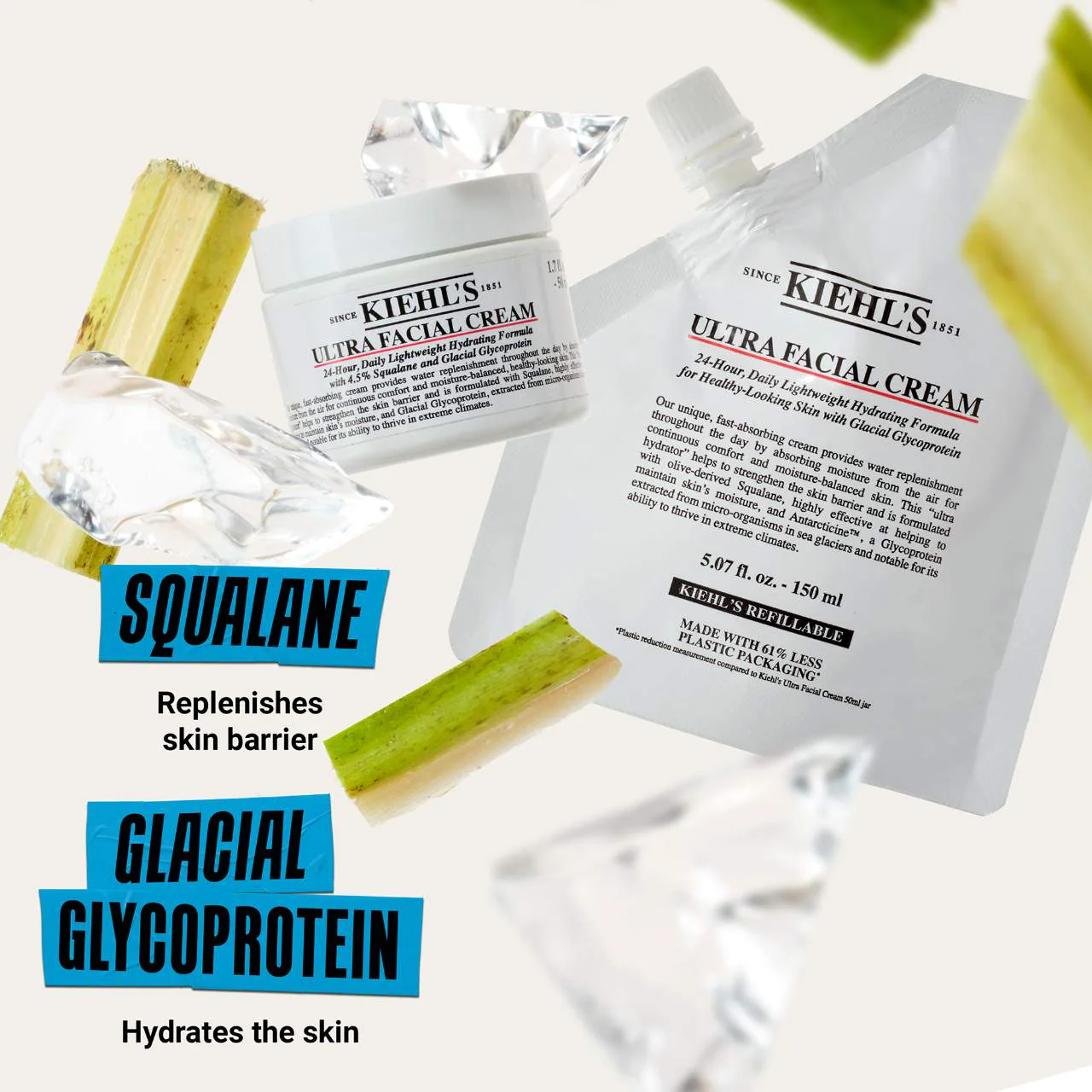 KIEHLS ULTRA FACIAL REFILL BUNDLE 