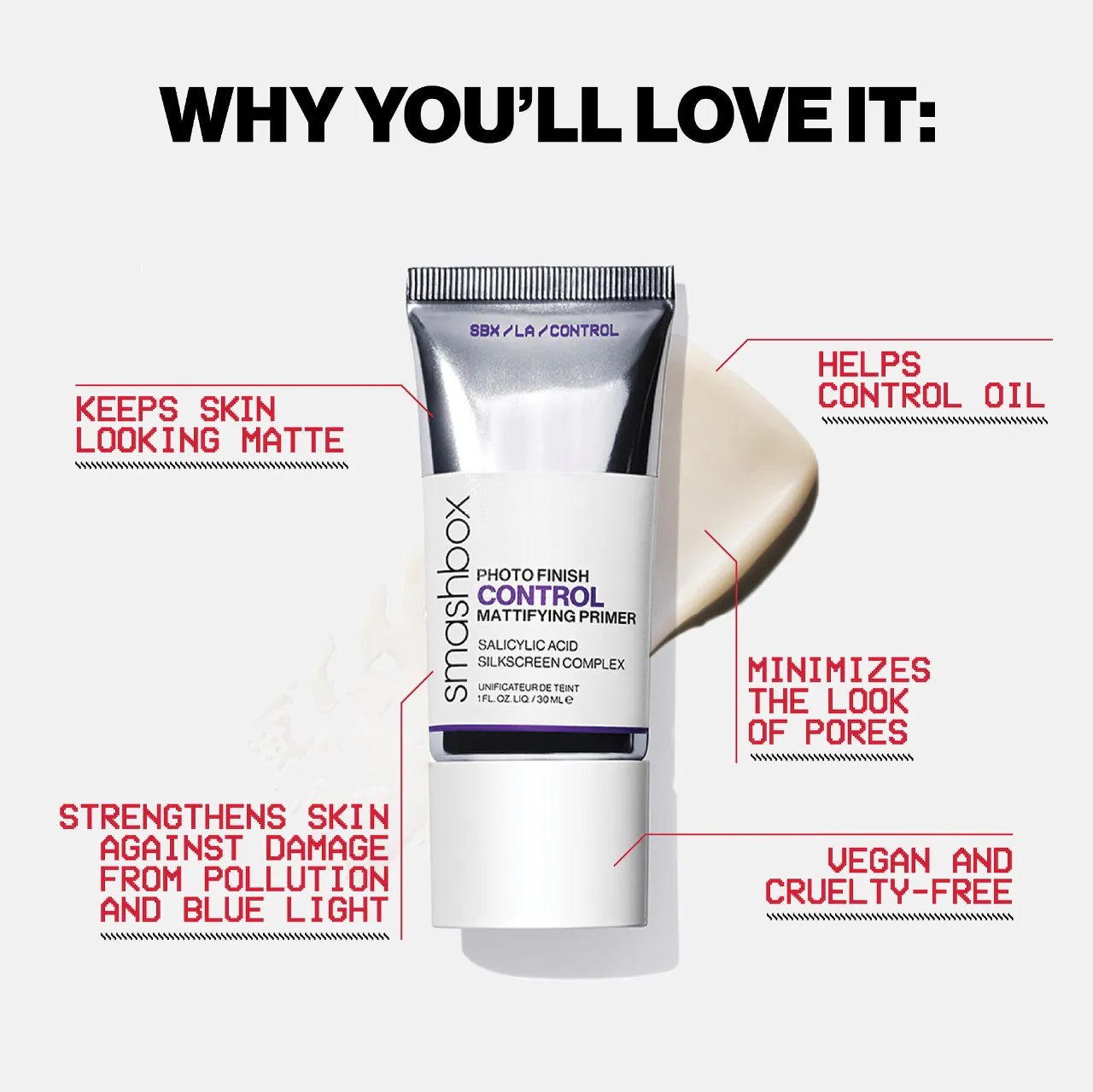 SMASHBOX PHOTO FINISH CONTROL MATTIFYING PRIMER 
