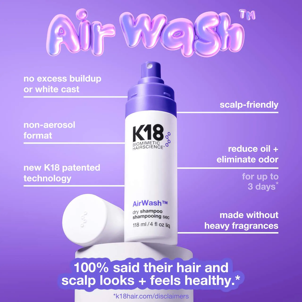 K18 AIRWASH DRY SHAMPOO 