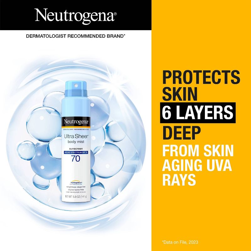 NEUTROGENA OXYBENZONE-FREE SUNSCREEN LLTION BROAD SPECTRUM SPF 70